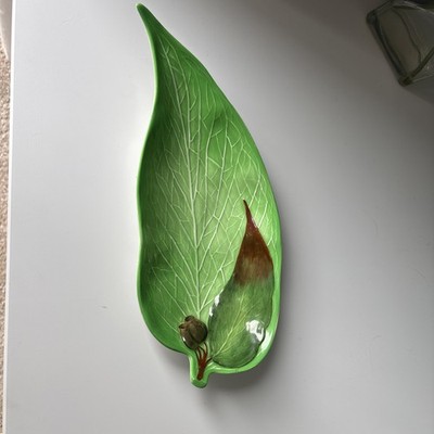 Rare Vintage Carlton Ware Green Gum Leaf Platter, 1930s Australian Design, Art