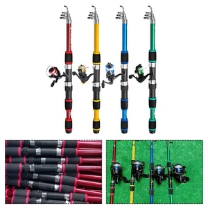 1.8m Telescopic Fishing Rod Carbon Fiber Construction Camo Design Portable Pole
