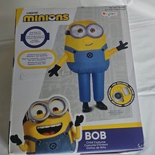 Disguise Minions Bob Inflatable Child Costume One Size Yellow Blue Fan Included