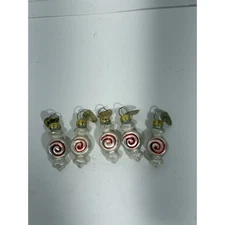 Old World Christmas Glass Ornament, Peppermint Candy Sweets Lot Of 5 Set OWC
