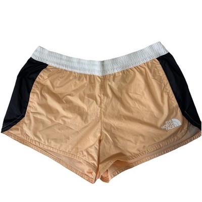 North Face Hydrenaline Shorts Women s Large Windwall Lined Pockets Peach