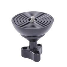 Lightweight ABS Hemispherical Tripod Base 100mm 10x10x3cm Black Finish