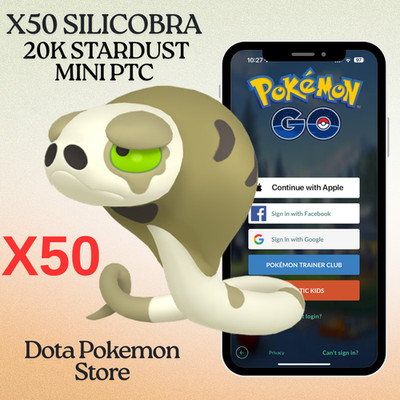 Pokemon PTC Go Silicobra x1-x100 Non Shiny