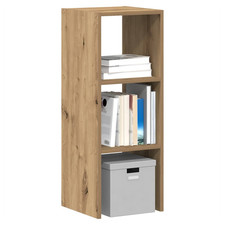 Image of Bookcase 30x30x80cm Artisan Oak Engineered Wood Stackable Shelves Unit Ideal Now
