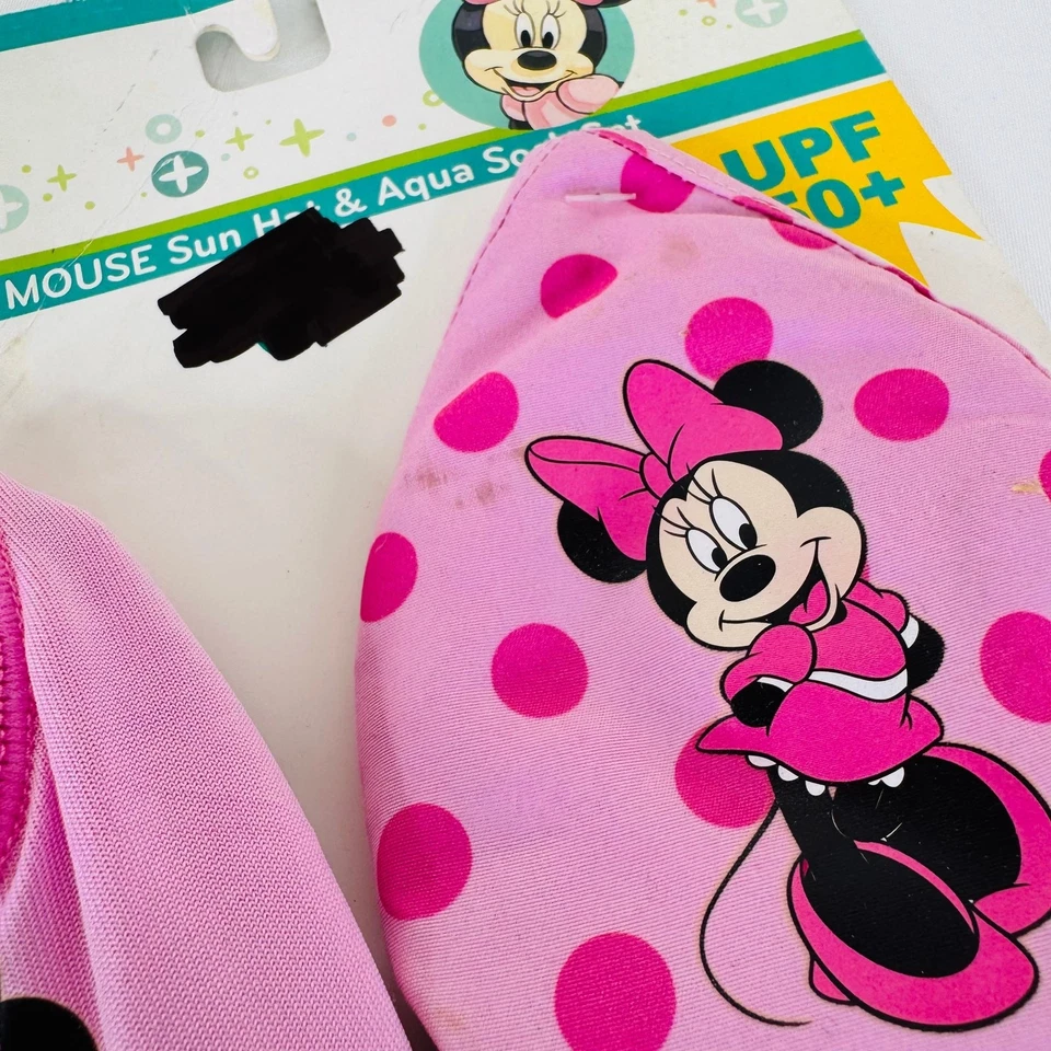 Disney Minnie Sun Hat & Aqua Calcetín Set Playa Piscina 0-12 meses Foto 2 de 4