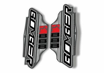 Marzocchi Bomber 888 RC3 EVO TI 2011 Fork Suspension Sticker Decal Kit Gray