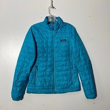 PATAGONIA Blue Nano Puff Insulated Full Zip Puffer Jacket Womans Size Small