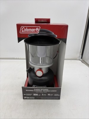 Coleman Classic Recharge LED Lantern 800 Lumens Cordless Water Resistant IPX4