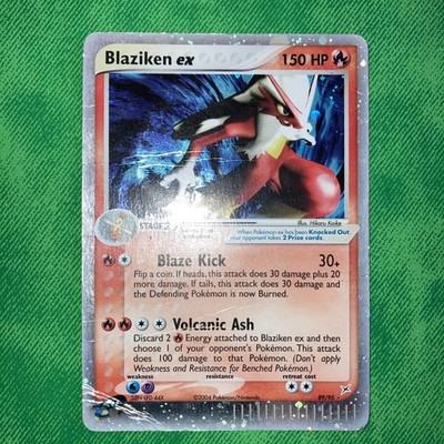 Pokemon EX Team Magma vs Team Aqua Rare Blaziken EX 89/95 2004