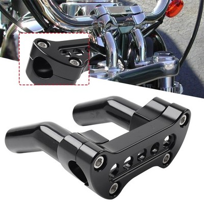 5-loch 4,5 ''Pullback Lenker Riser Clamp Für Harley 1'' Bar Super Breite Schwarz
