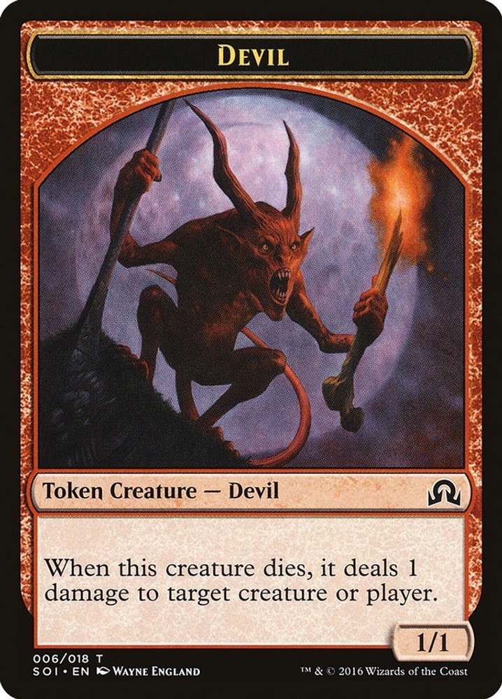 Devil Token [Shadows over Innistrad - 6] NM