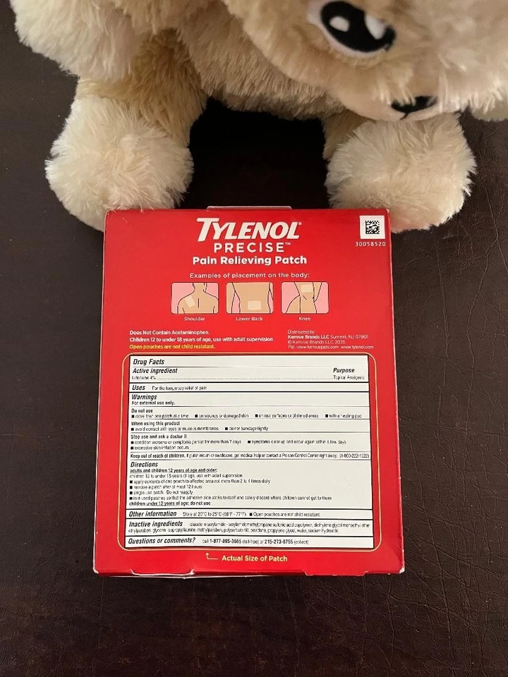 Parches precisos para aliviar el dolor Tylenol 4 unidades caducidad 02/2027 Foto 2 de 2