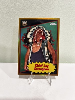 2025 Topps Chrome WWE Chief Jay Strongbow /50 Gold #85TL-CS Legends