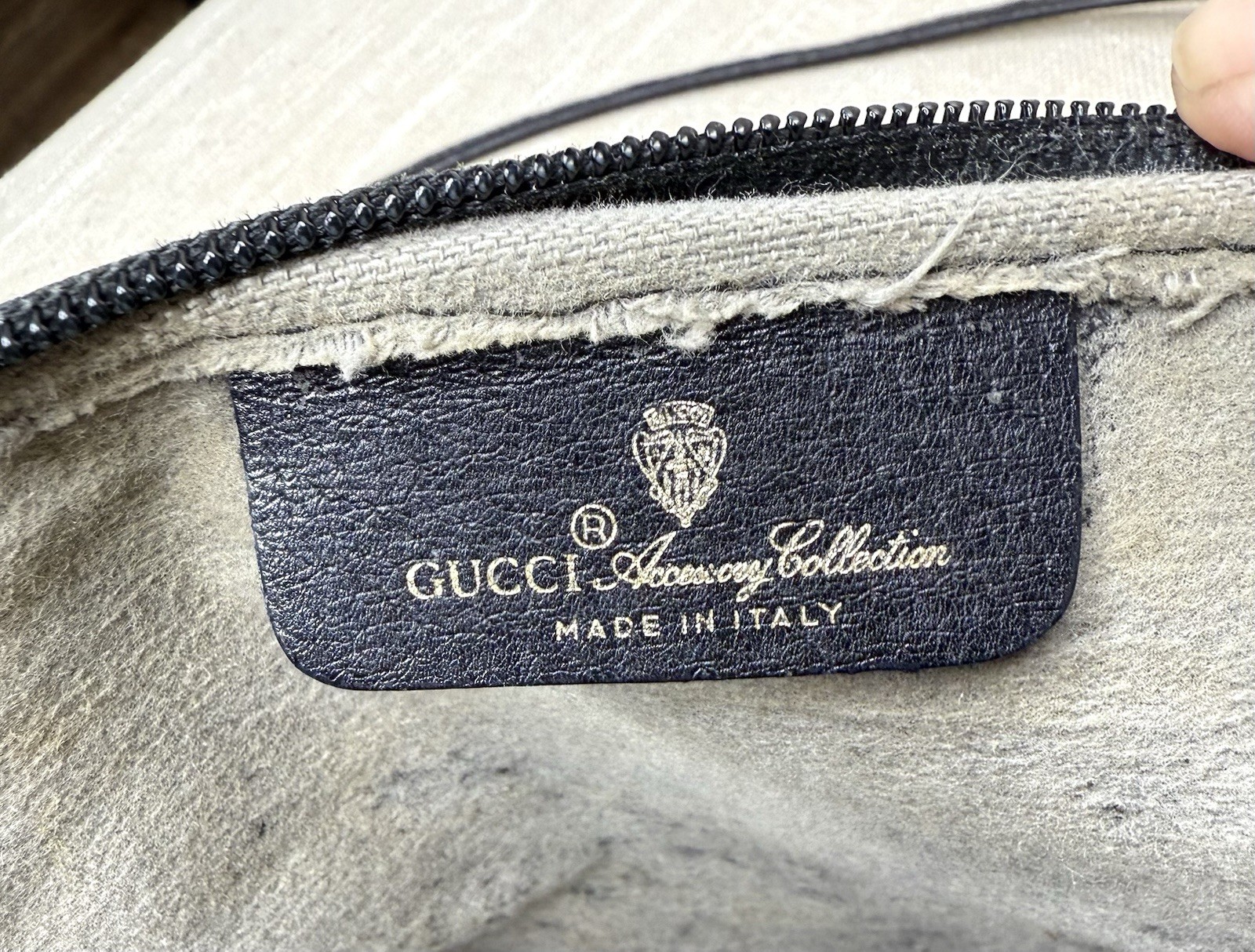 GUCCI Authentic Black Monogram Canvas Crossbody B… - image 14