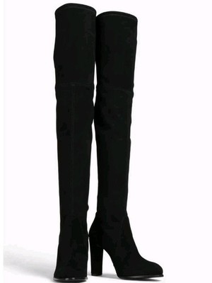 Stuart Weitzman Over the knee Soft Suede Boots Black Size 7.5 New