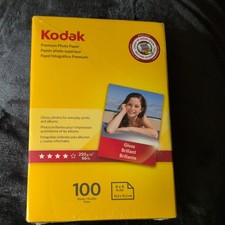 Kodak Premium Photo Paper 4 x 6 inch Gloss Finish 100 Sheets