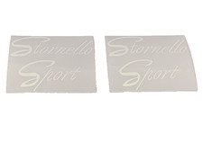 MOTO GUZZI STORNELLO SPORT ADESIVI  STICKERS AUFKLEBER  SU ADESIVO TRASPARENTE