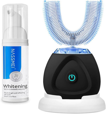 Auto Toothbrush for Adult with Teeth Whitening Mousse, Electric Toothbrushes for