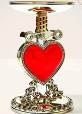 Bath & Body Works Evil Queen Pierced Heart Pedestal Disney 3-Wick Candle Holder
