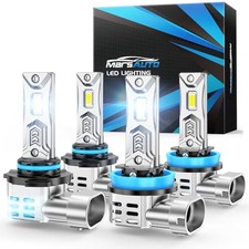 M4 HB3 H11/H8/H9/H16 Bulbs Combo Fog Lights, 9005 H11 Combo, 1:1 9005 H11