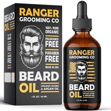 Fragrance Free Beard Oil Leave in Conditioner, 100 Pure Natural for Groomed