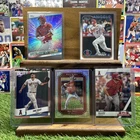 Mike Trout LOT-2019 Donruss Silver Vector, Topps and Bowman cards (5) FREE SHIP