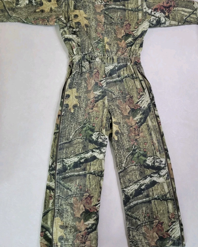 Cabelas Coveralls Kids Youth Medium Brown Camo Break Up Infinity Zip Insulated - Image 3 of 4