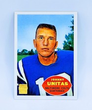 2000 Topps Johnny Unitas Reprints Insert #R4 1960 Design Baltimore Colts HOF 