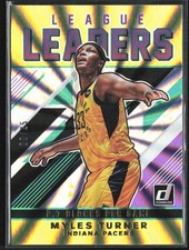 Myles Turner 2019-20 Donruss League Leaders Holo Yellow Laser /25 #5 Indiana