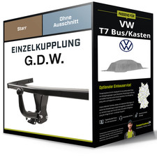 Starre Anhängerkupplung für VW T7 Bus/Kasten 24- Typ TV / TW G.D.W. NEU