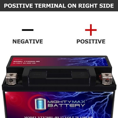 Mighty Max YTX20HL-BS 12V 20AH SLA Battery Replaces Yamaha 700
