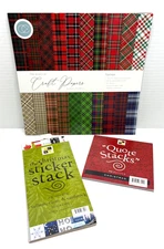 CHRISTMAS Themed Scrapbooking Paper, Vellum Quotes & Stickers--NEW