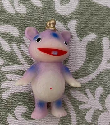 Bullmark Mini Boska Kaiju Blue&Purple Limited Luminous Sofubi Figure H3.1in