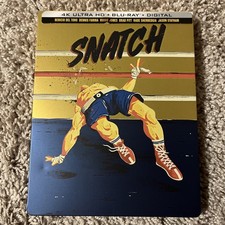 Snatch 4K UHD Blu-ray Brad Pitt Limited Edition Steelbook Rare OOP. Tiny Dent