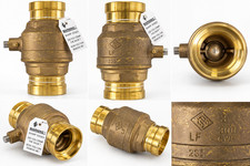 3" Lead Free Brass Check Valve 300 CWP Press Connection Industrial Plumbing