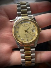 West End Co President Diamond Dial Automatic Gents Watch, 37mm Swiss 145027-20