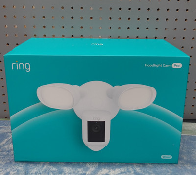 Ring Floodlight Cam Wired Pro with 2K Dual Band Wi-Fi and 3D Motion Detection