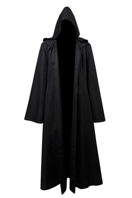 Jedi Robe Deluxe Cosplay Costume Cape Hooded Black L