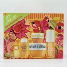 Sol De Janeiro 5 Pc Gift Set Cheirosa 62 Spray Bum Bum Body Cream Scrub Wash Oil