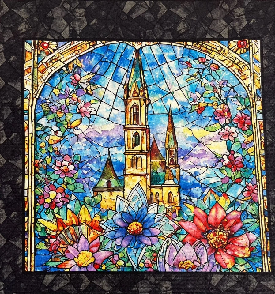 Faith in Full ~ Stained Glass Window Panel ~ Henry Glass ~ 24" x 44" - Image 4 of 4