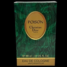 NOS NIB NEW Vintage Christian Dior Poison Eau De Cologne Spray 3.4oz/100ml
