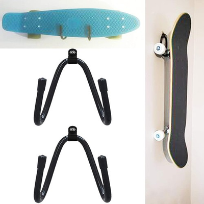 #ad Pmsanzay Skateboard Wall Mount Hanger Rack Storage Display Holder Black $10.56