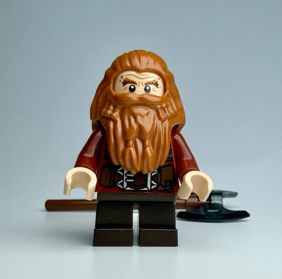LEGO® Gloin the Dwarf Minifigure w/ Battle Axe 79004 Hobbit Mini Figure NEW - Image 2 of 4