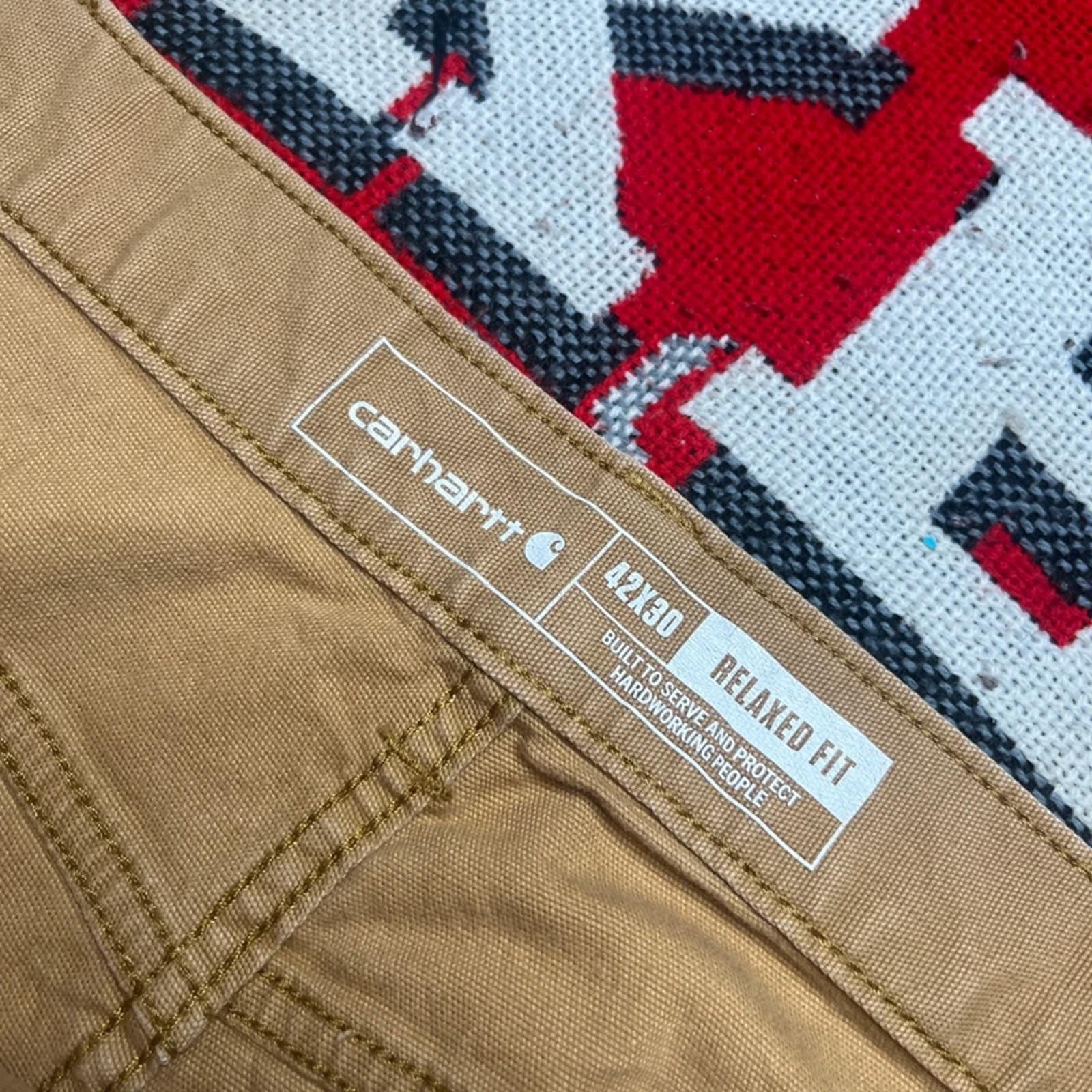 Vintage Carhartt Men’s Relaxed Fit Workwear Trousers | 42W 30L image 2