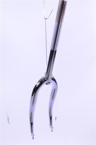 CHROME 1" FORK FOR 20” WHEEL FOLDERS,SHOPPERS, CHILDRENS BIKES 255mm STEERER
