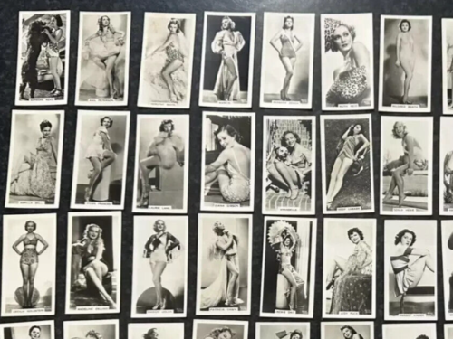 1939 CARRERAS LTD. CIGARETTES FILM & STAGE BEAUTIES 54 TOBACCO CARD SET
