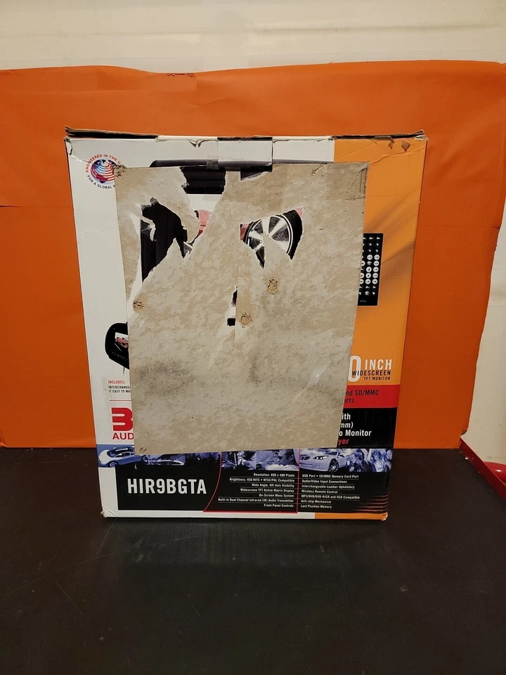 BOSS Audio Systems Universal Headrest w 9" Widescreen Monitor & DVD Player ~ NIB - Image 3 of 4