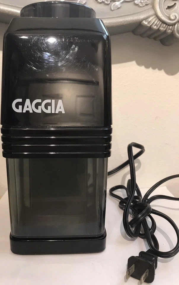 Molinillo de café Brevetti Gaggia negro hecho en Italia modelo serie MM # 2611 * Foto 2 de 4