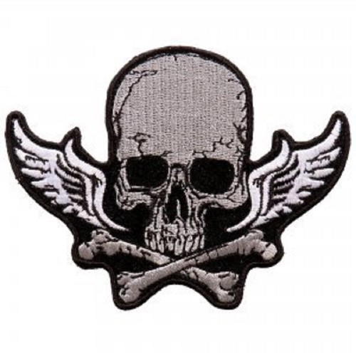 RAYON PATCH, High Thread Iron-On Heat Sealed Backing Sew-On Biker's Patch - Picture 1 of 17