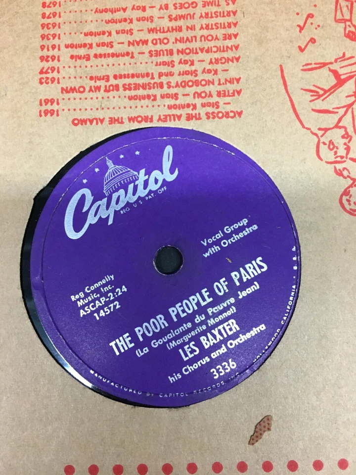 Mixed Lot Of 4 Vintage 78 RPM Records ! Capital RCA Records , Blues , Jazz - Image 3 of 4